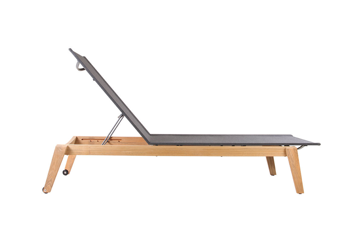 Maya Sun Lounger, Anthracite, Coated